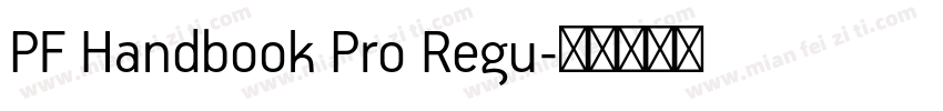 PF Handbook Pro Regu字体转换